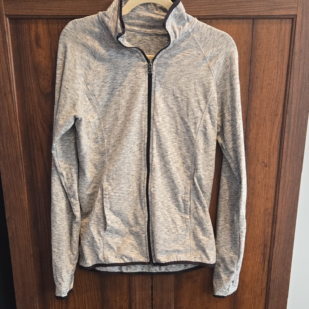 Tek Gear Women's Heather Gray Full-Zip Jacket
